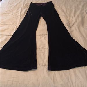 Gypsy Junkies Deep Purple Velvet Flare Pants